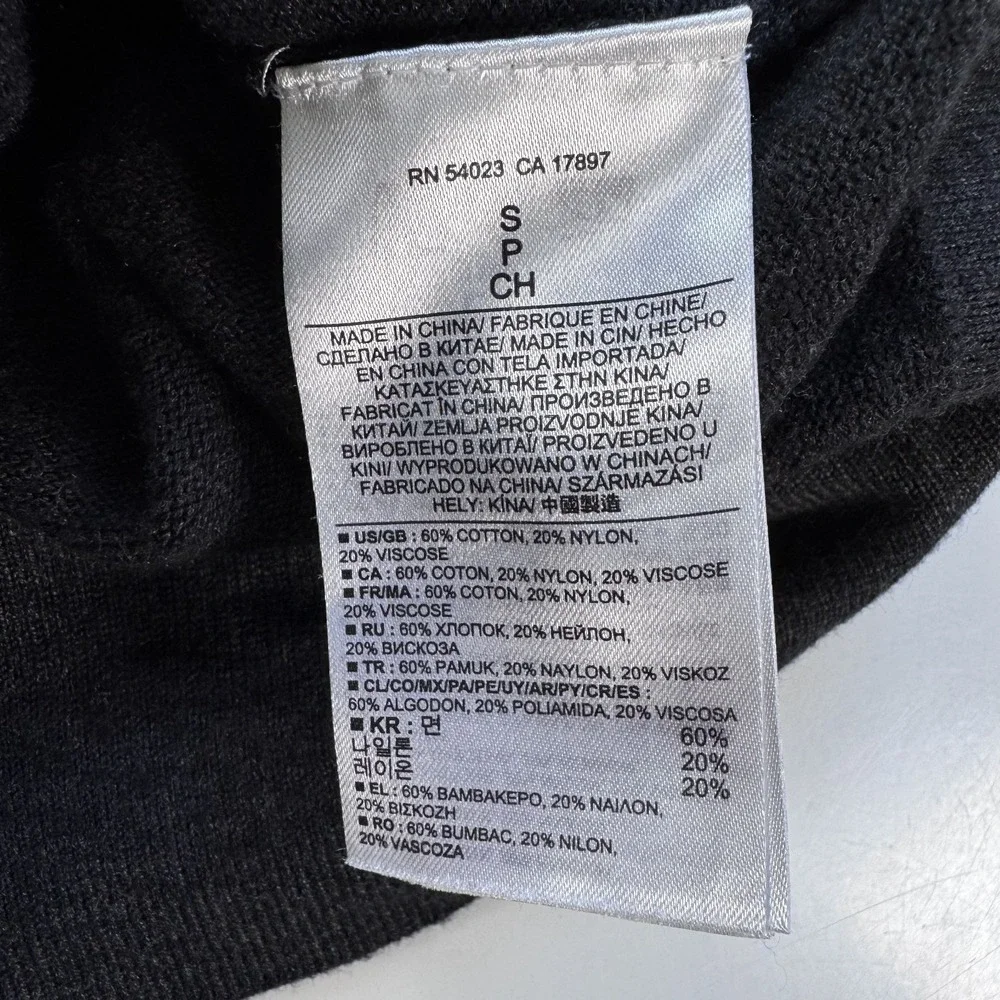BANANA REPUBLIC Full Zip Hooded Military Sweater Jacket Mens Small Gray Knit